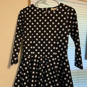 Nuggles black and white polka dot shirt
